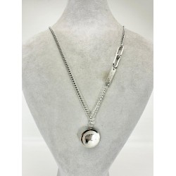 Gümüş Fil Desenli Kolye